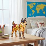 Husky - Lâmpada em vitral