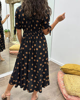 Mónica - Vestido Elegante de Bolinhas
