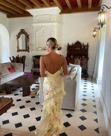 Julieta - Vestido Comprido com Volantes