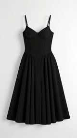 Odete - Vestido midi corpete estruturado