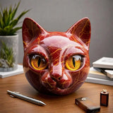 Gato - Escultura Luxuosa e Mística