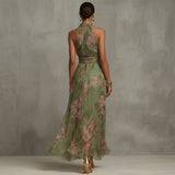 Jardim Romântico — Vestido Halter Floral