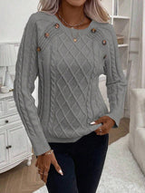 Francisca - Camisola de Malha com Botões