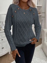 Francisca - Camisola de Malha com Botões