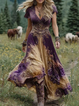 Serena - Vestido Maxi Curto Floral