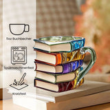 Amélie - Caneca artesanal 3D em forma de livro