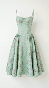 Odete - Vestido midi corpete estruturado