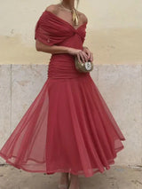 Luana - Vestido elegante com decote em V