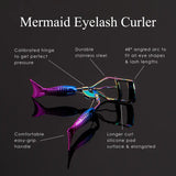 Blue gradient powder mermaid handle eyelash curler