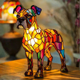 Boxer - Lâmpada em vitral